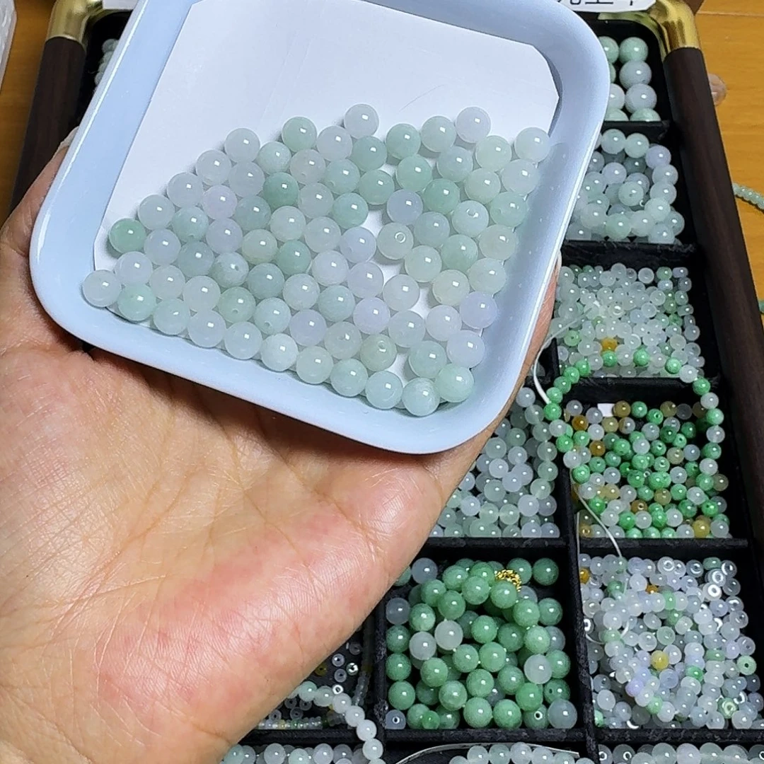 卡***拉翡翠散珠7+圆珠一份定制