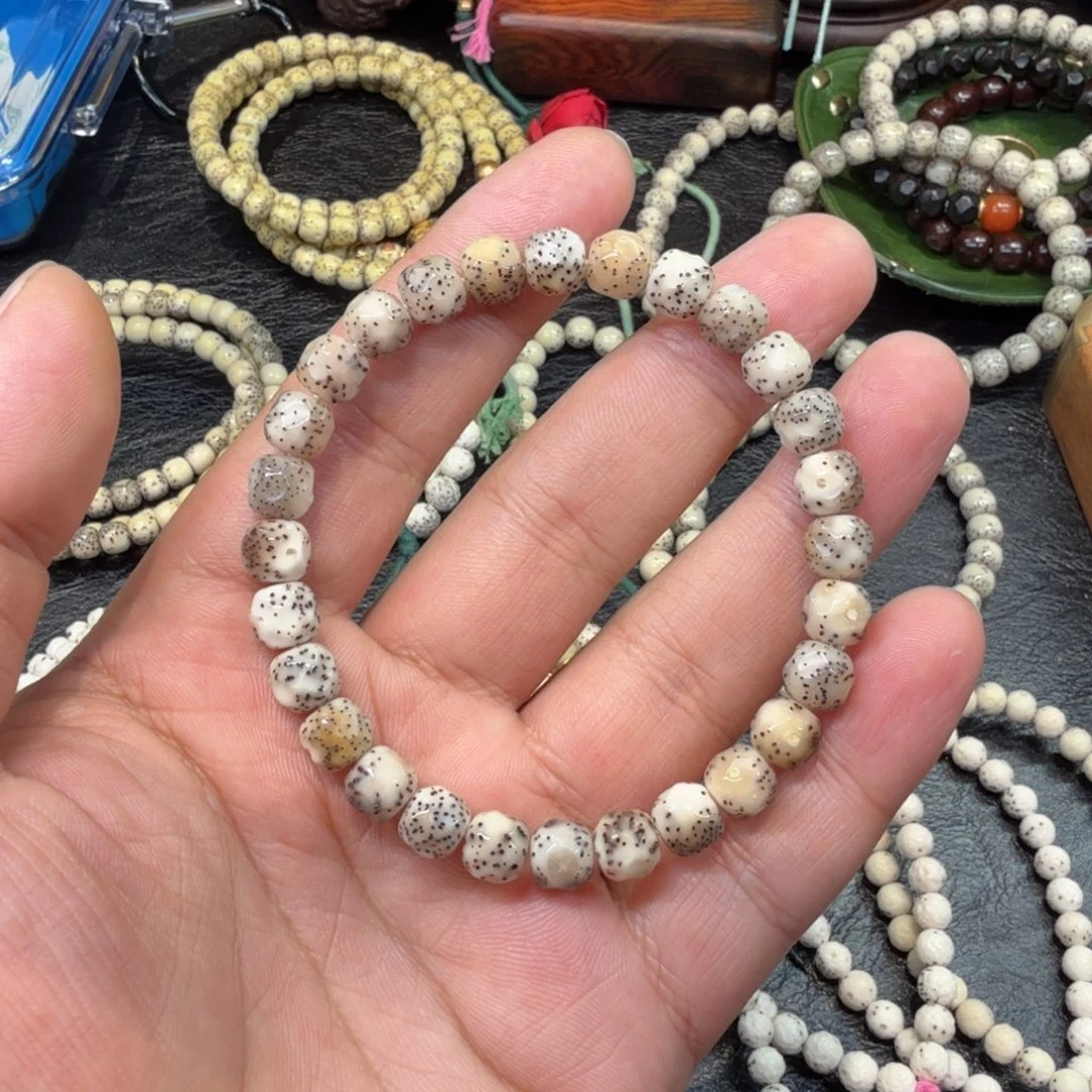 手串星月菩提8改无相单圈（冰料火烧）