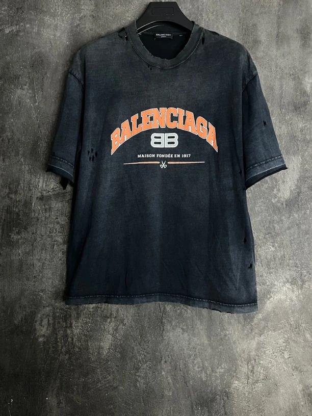 全新未使用 Balenciaga/巴黎世家 M码*1/剪刀BB水洗短袖/02268