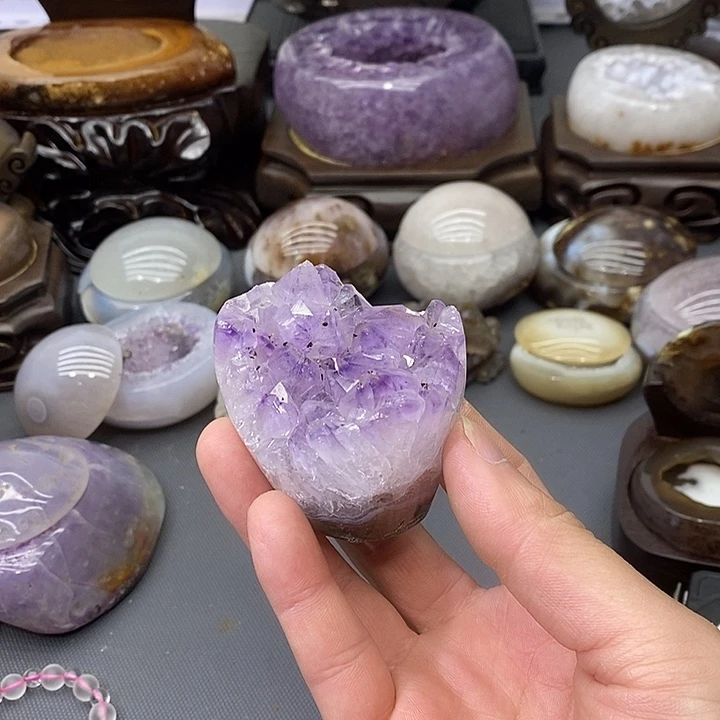 未镶嵌摆件紫晶紫晶