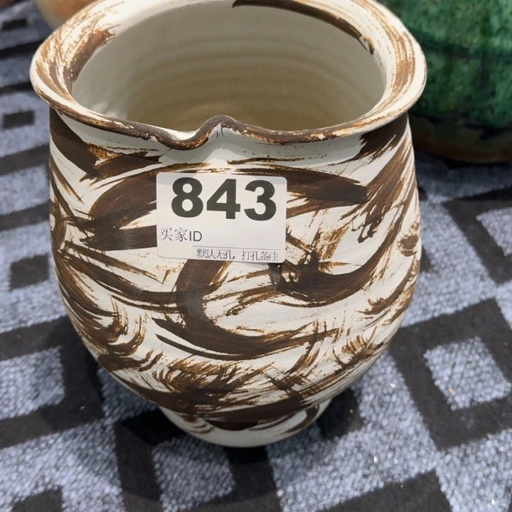摆件h***陈景德镇高温花器编码843高27口15默认无孔