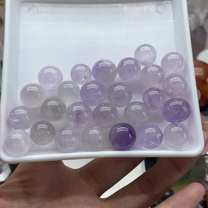 未镶嵌珠宝半成品水晶31紫水晶球