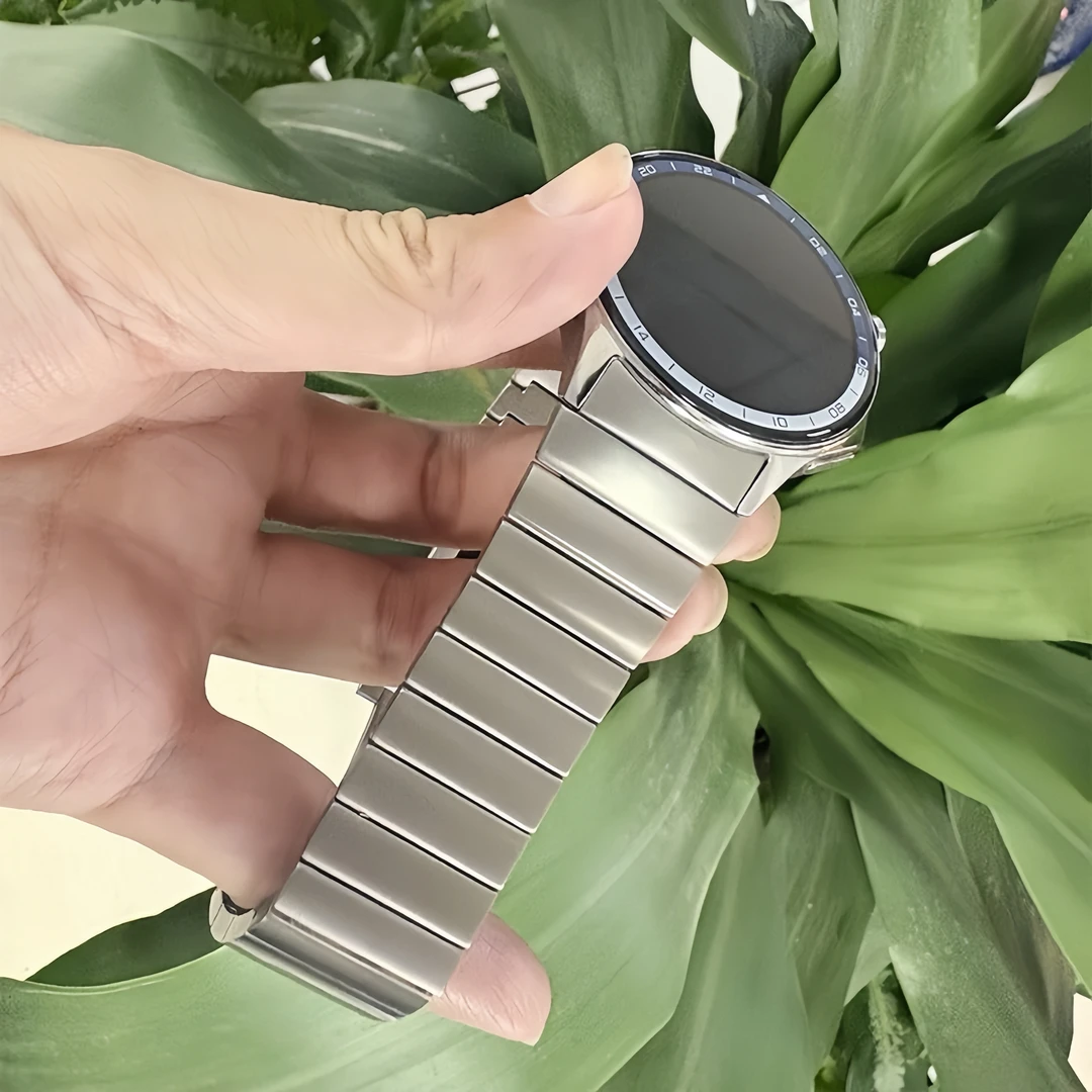 适用于OPPOWatchX/X2专用无缝衔接钛金属表带一株保时捷钛合金款