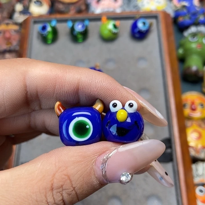 颈饰琉璃印度尼西亚配珠两个