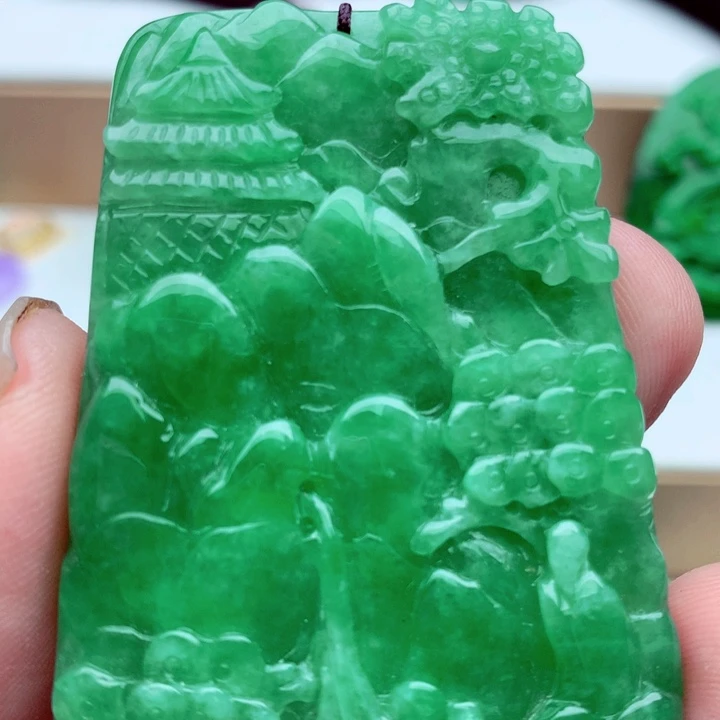 翡翠未镶嵌吊坠(不含链)