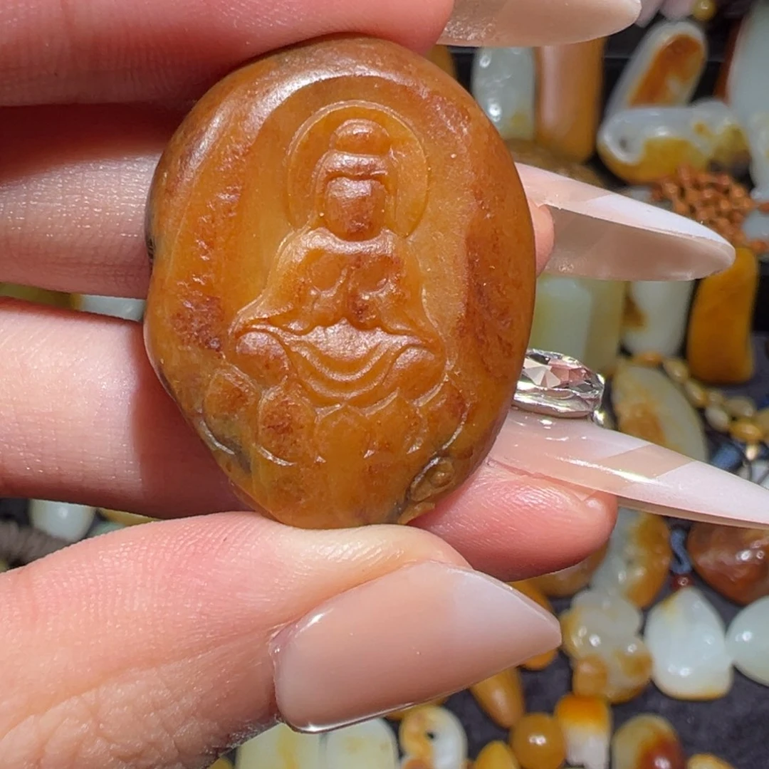 和田玉吊坠(不含链)未镶嵌