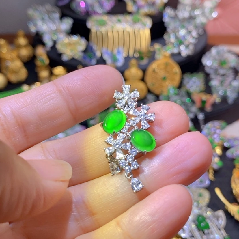 【闪购商品】银S925镶嵌挂件翡翠