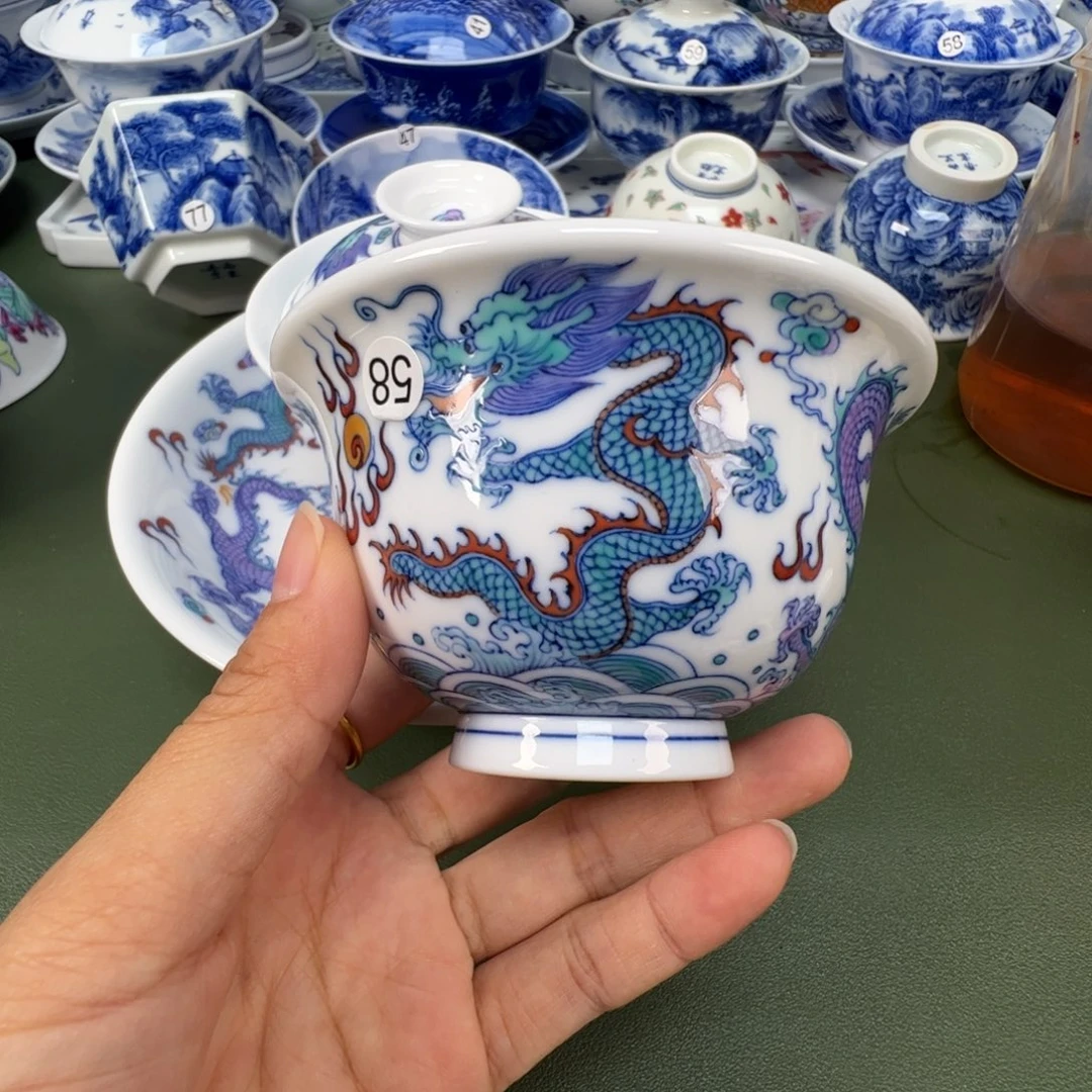 景德镇纯手工纯手绘茶具木木58