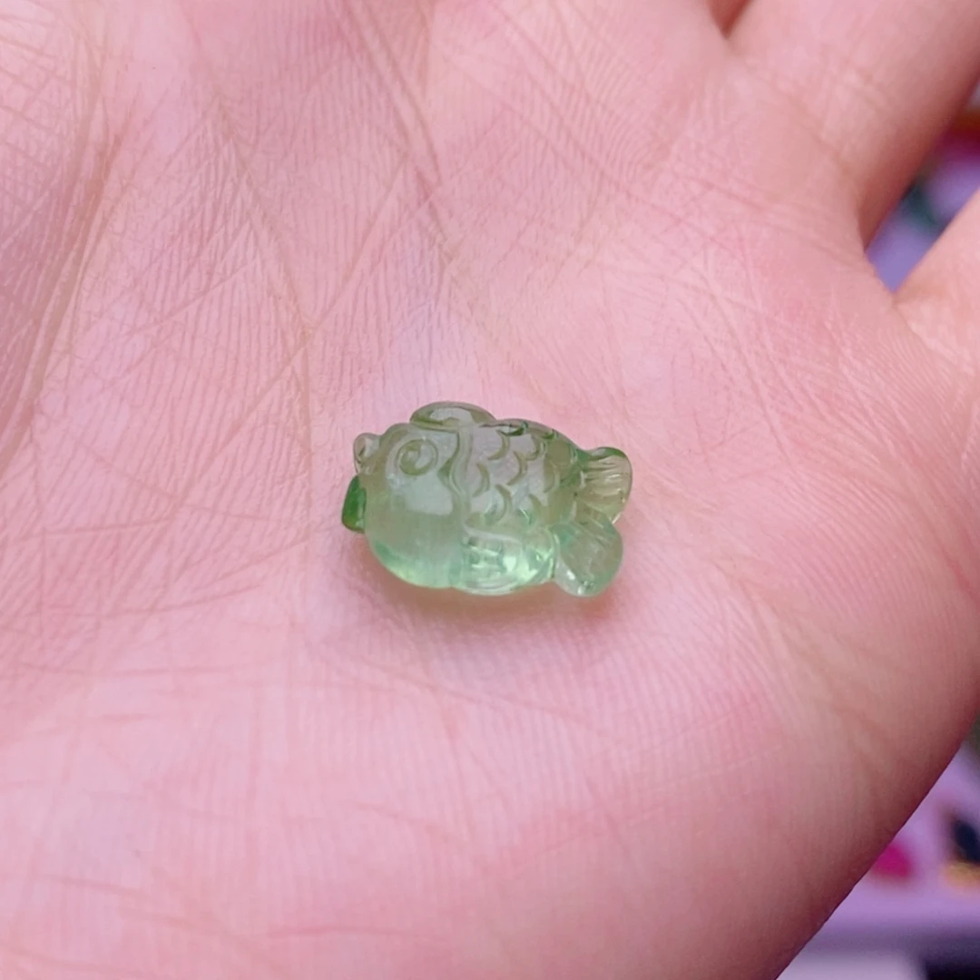 颈饰未镶嵌碧玺大胖鱼单颗yy