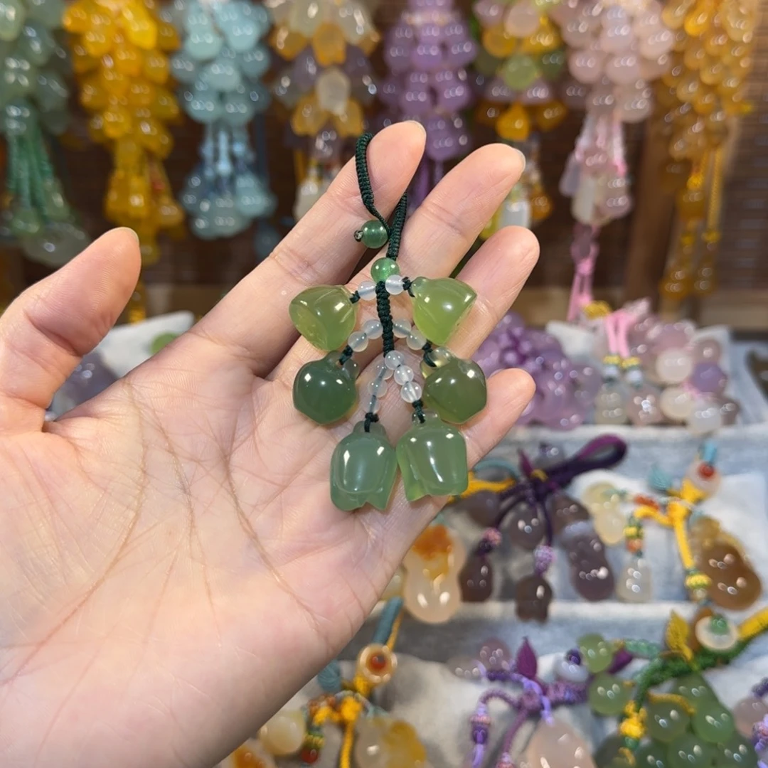 M***Z玛瑙/玉髓未镶嵌钥匙挂件福利款