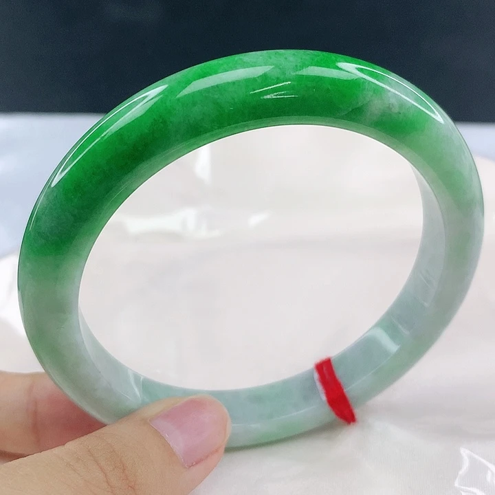 未镶嵌手镯翡翠圈63，0B034