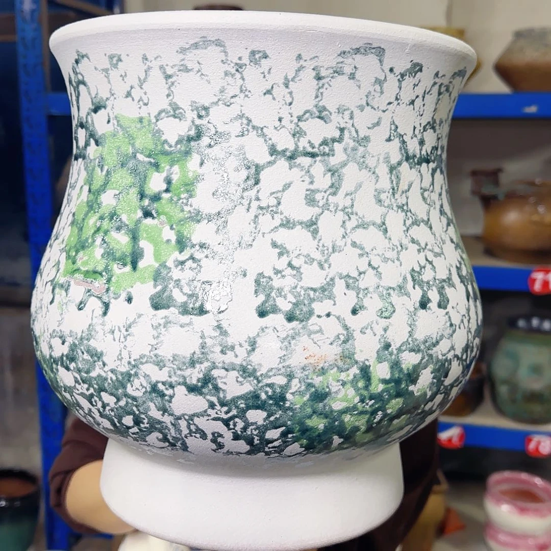 紫砂花盆高30口27