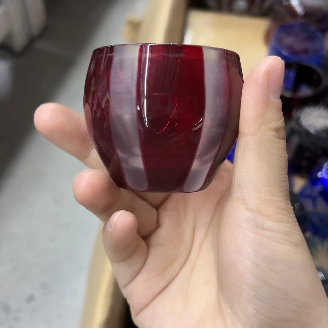 平底款水晶玻璃微瑕一个