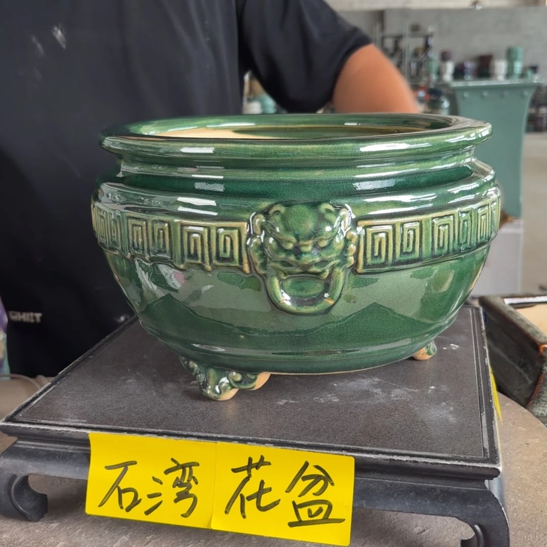 。一风堂石湾花盆 小开片 内21*13
