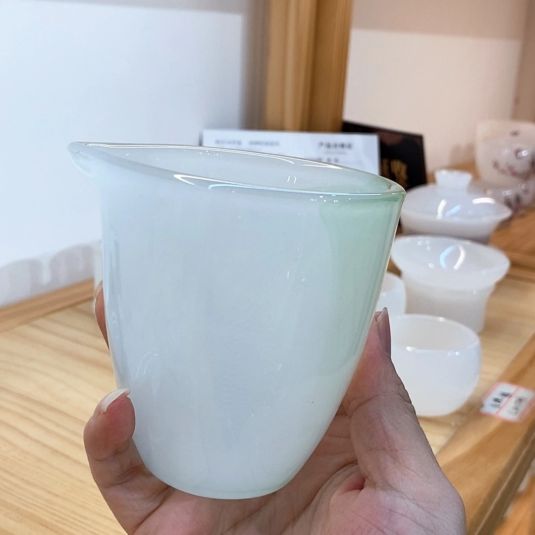 手工艺品琉璃漂绿公道杯