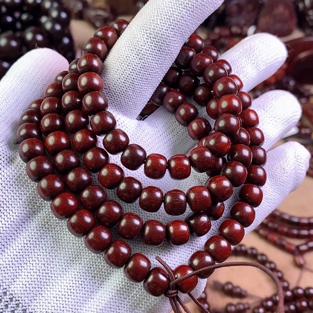 小叶紫檀手串/手链k***o无胶无蜡7✖️8顶泥带星