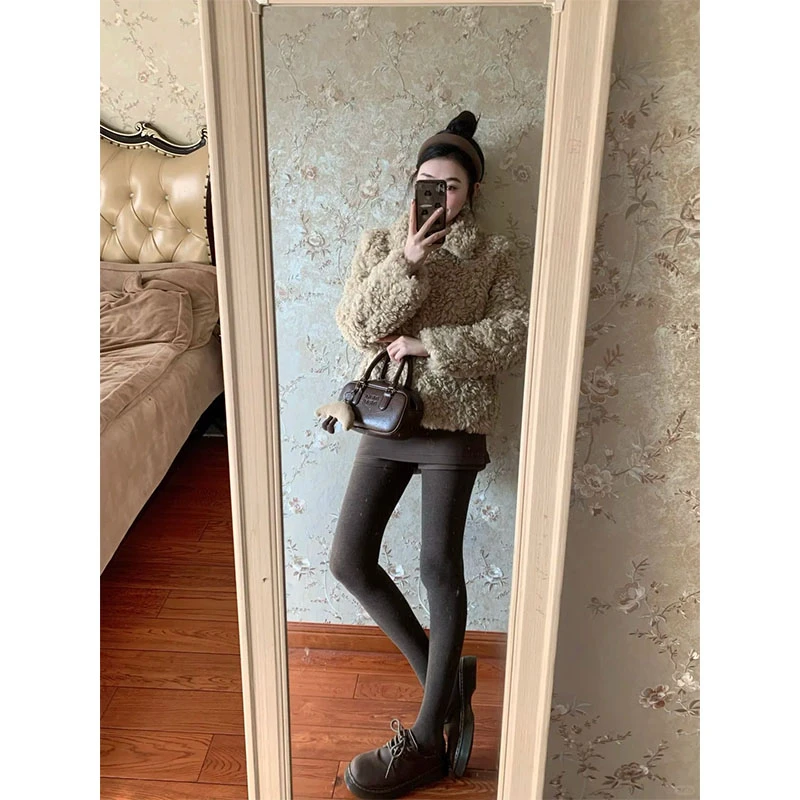 2025秋冬高级感时尚洋气休闲百搭小众简约长袖外套超好看复古上衣