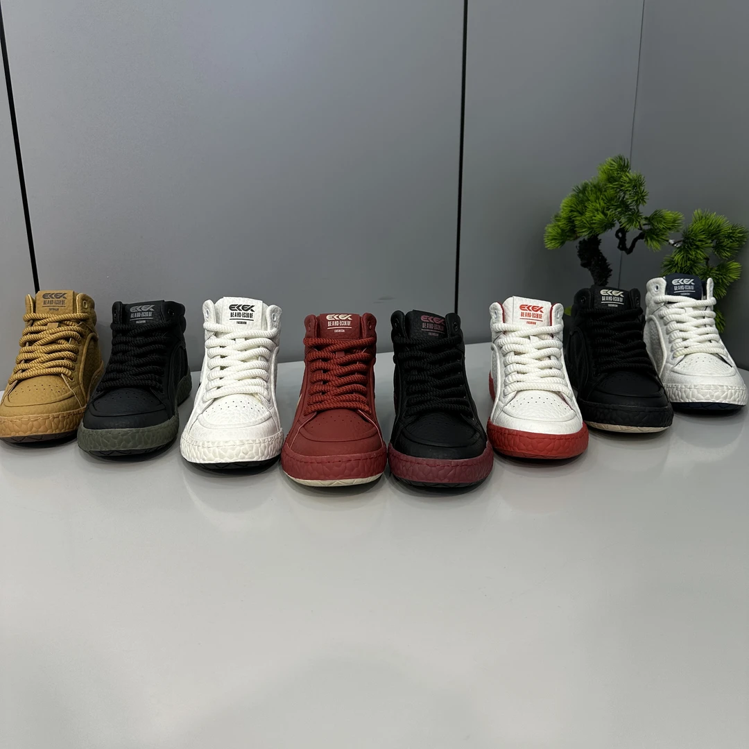 美式男款板鞋广州ECEK男鞋休闲百搭潮流舒适中帮软底秋冬男士韩版