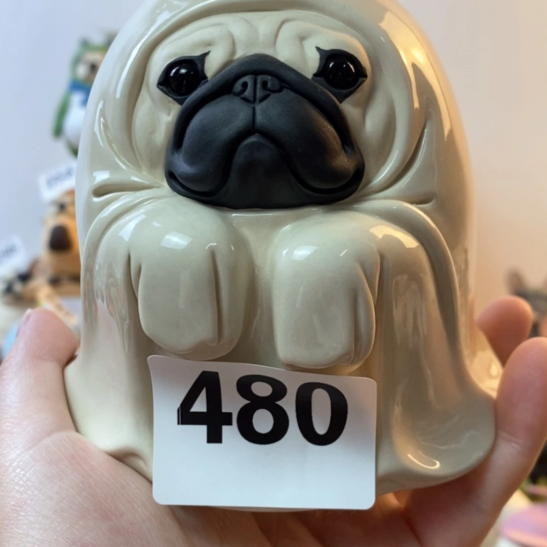 【闪购商品】陶瓷法斗摆件水杯微480