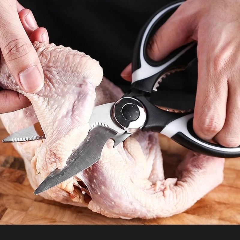 德国品质不锈钢强力厨房剪刀鸡骨剪熊猫剪食物剪家用剪多功能
