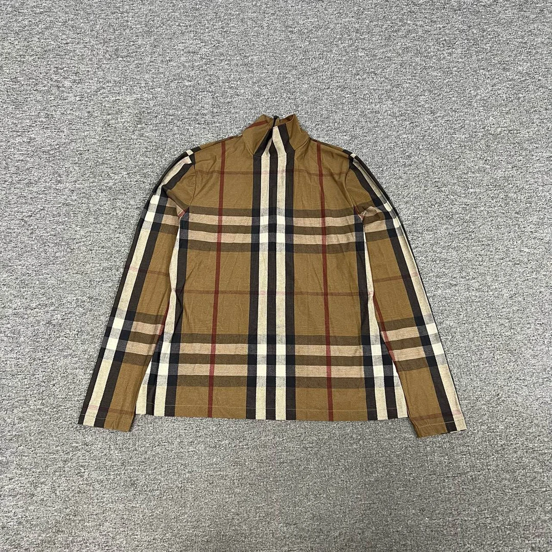 99新 BURBERRY/博柏利 Burberry 弹力格纹上衣 xl码