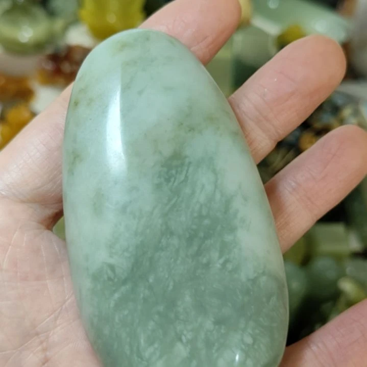 岫玉未镶嵌手把件款式