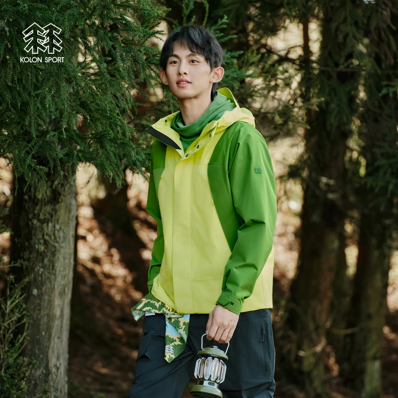 KOLON SPORT可隆男WINDCHASER夹克GTX 2L连帽防水透湿户外休闲衣
