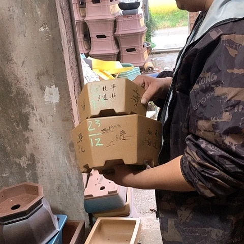 紫砂花盆手工定制