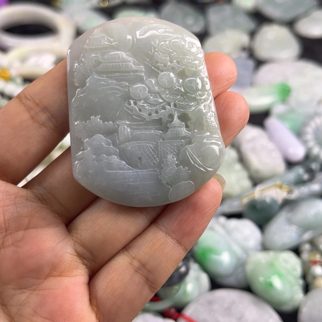 翡翠未镶嵌吊坠(不含链)