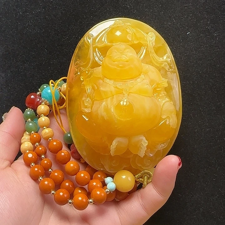 蜜蜡珠宝奇石未镶嵌新*姐