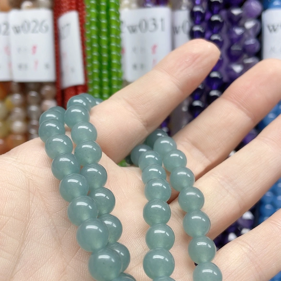 丑***丑合金玛瑙/玉髓珠宝半成品8mm一条