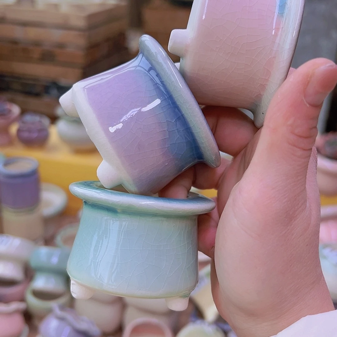 红陶陶瓷花盆当场满12包邮