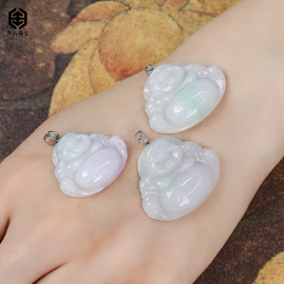 【举石臻品】TH0527-512-064翡翠吊坠18k（一件/多样性发）v