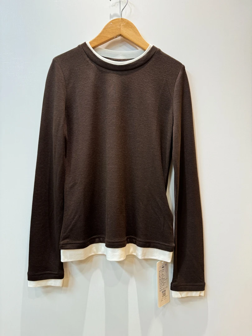 2025M新品长袖休闲衫百搭宽松型夏季圆领潮流春夏0339