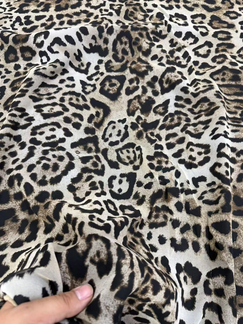 豹纹  雪纺  布料