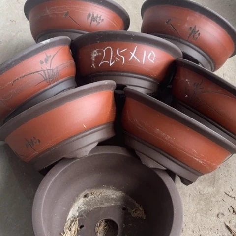 紫砂花盆  100-8。    22.5-10