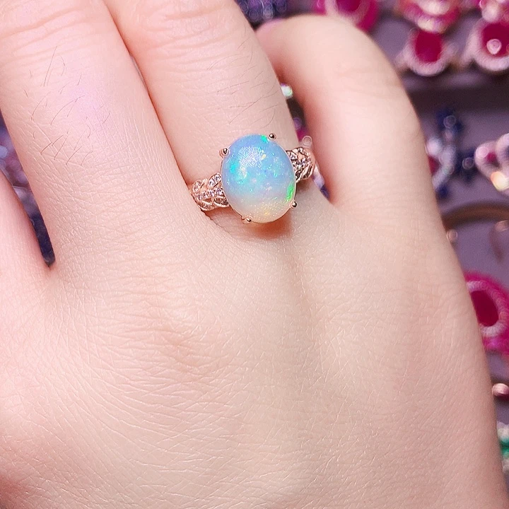 欧泊银S925镶嵌戒指