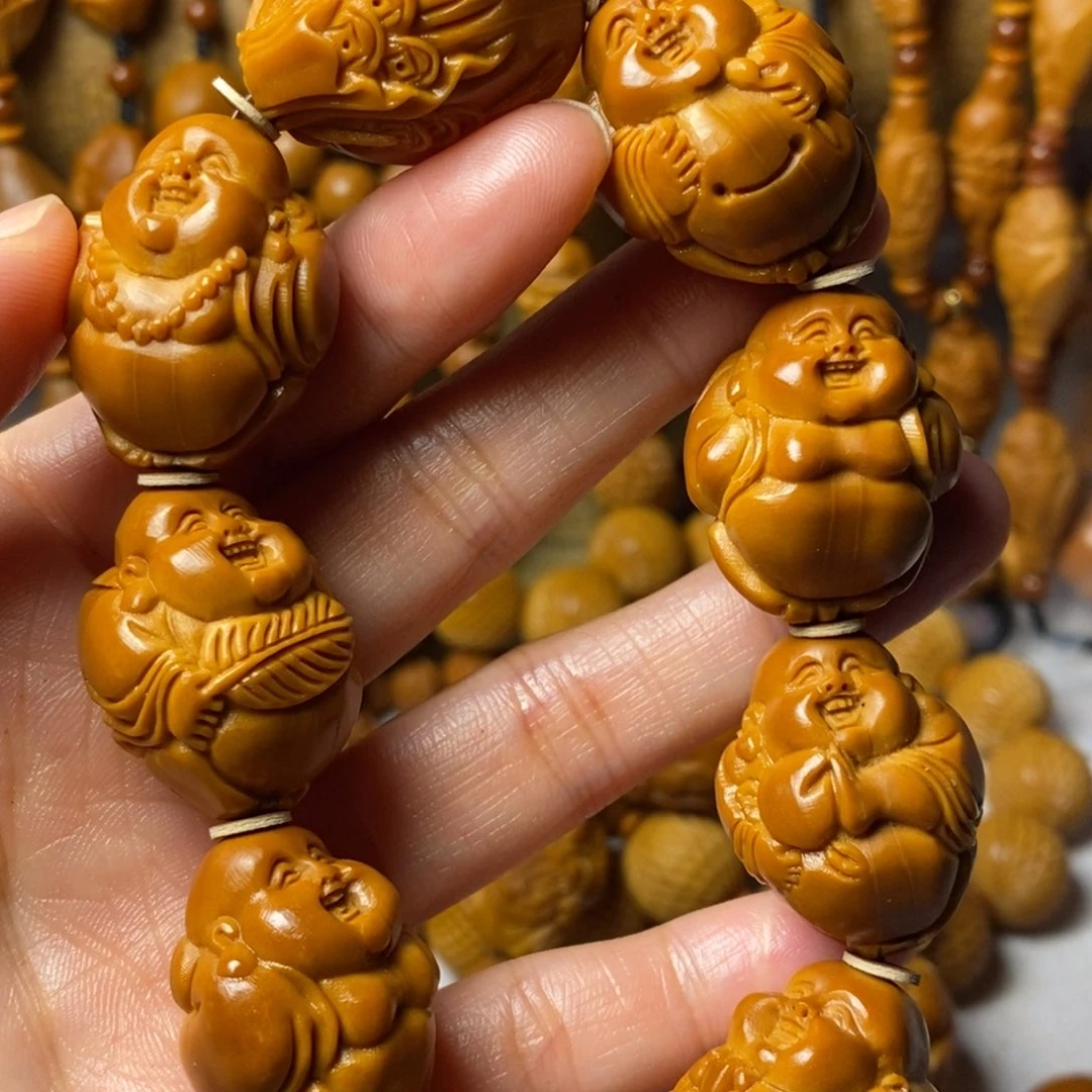 0***9橄榄核手串/手链八大弥勒精品