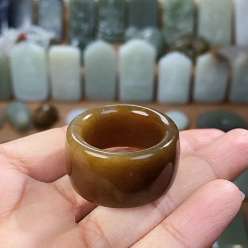 【闪购商品】和田玉（糖玉）扳指未镶嵌卡22直径