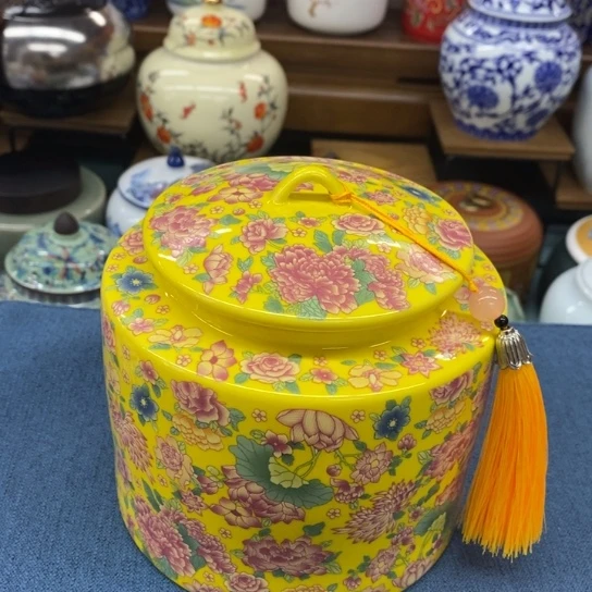 瓷片陶瓷茶叶罐密封罐