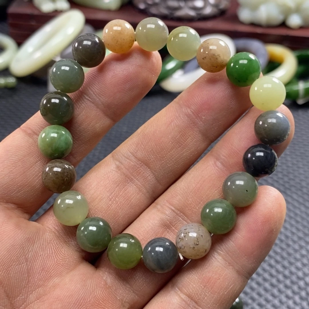 和田玉未镶嵌手链