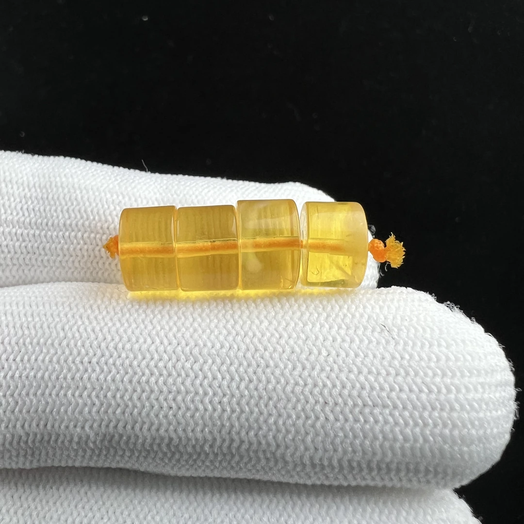B1125瑕疵特价天然蜜蜡 隔片9.6mm支持鉴定假一罚十