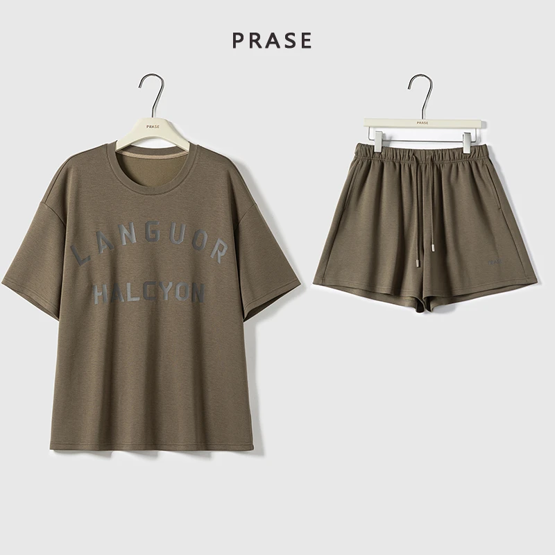 PRASE·噜【轻氧套装】微胖轻奢设计款夏休闲时尚百搭套装PR505E55/6