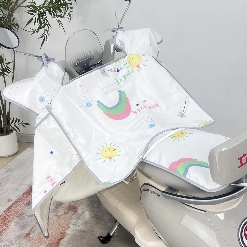 新款加大电动车挡风被夏季亲肤防晒防风防水电瓶摩托车通用遮阳罩