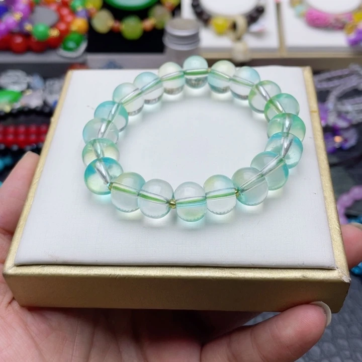 树脂制品55号绿色手串