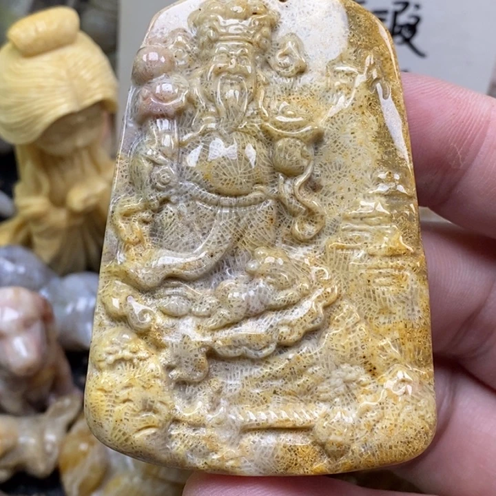 硅化珊瑚（珊瑚玉）未镶嵌颈饰