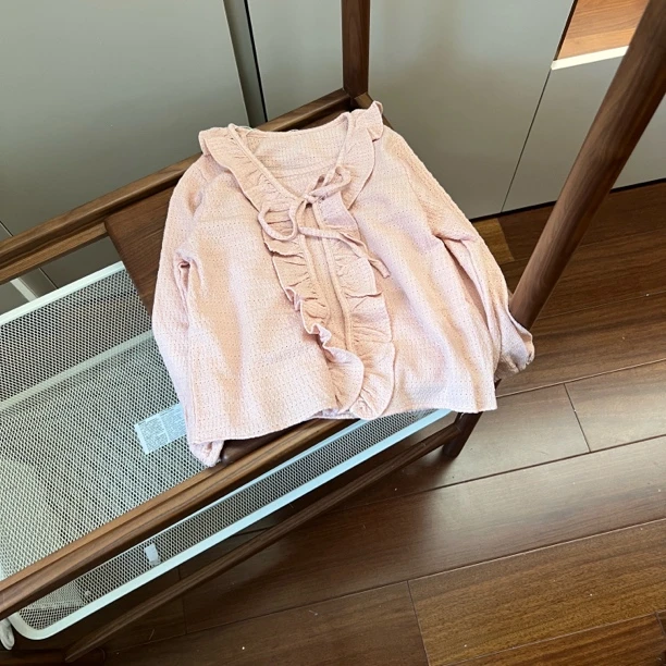 【编号R695】YC8099-09-儿童吊带花边开衫两件套 粉色-CC+KIDS