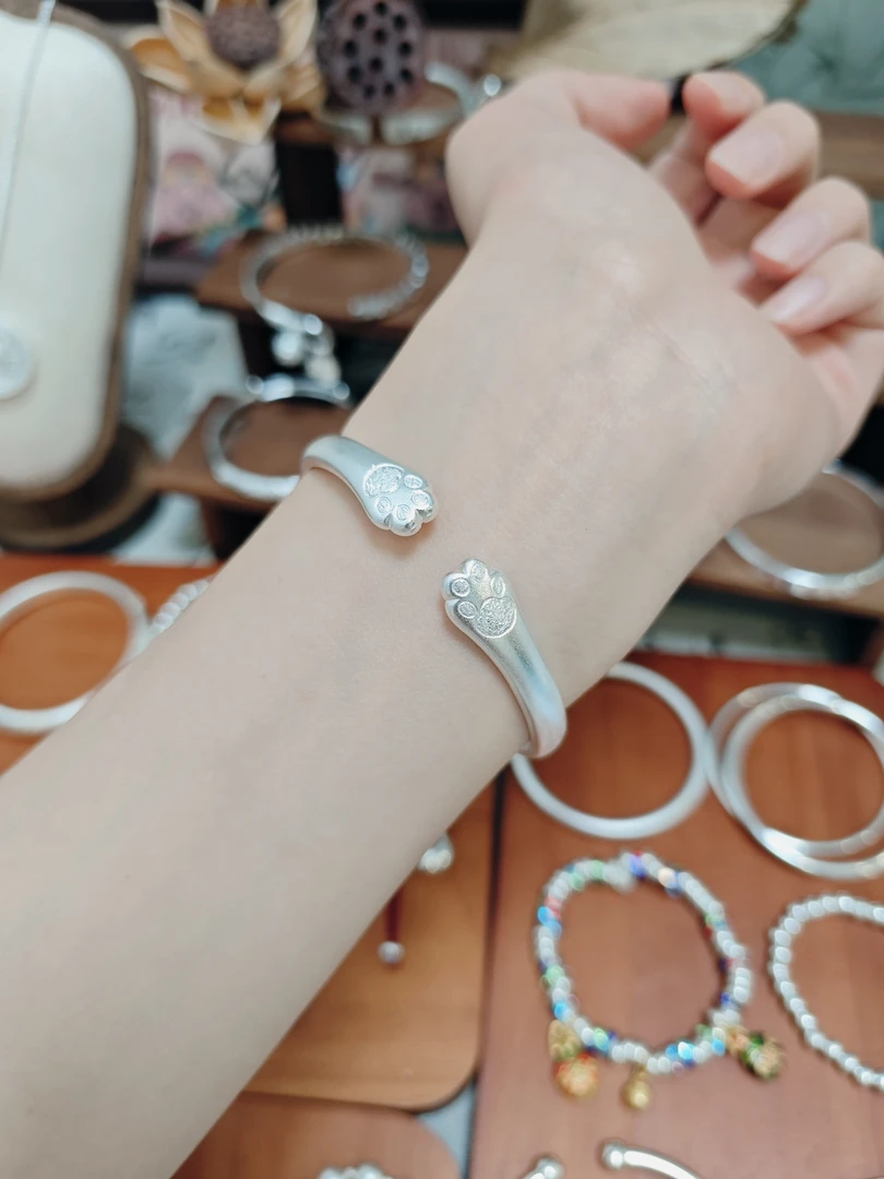B812 999银手镯纯银饰品