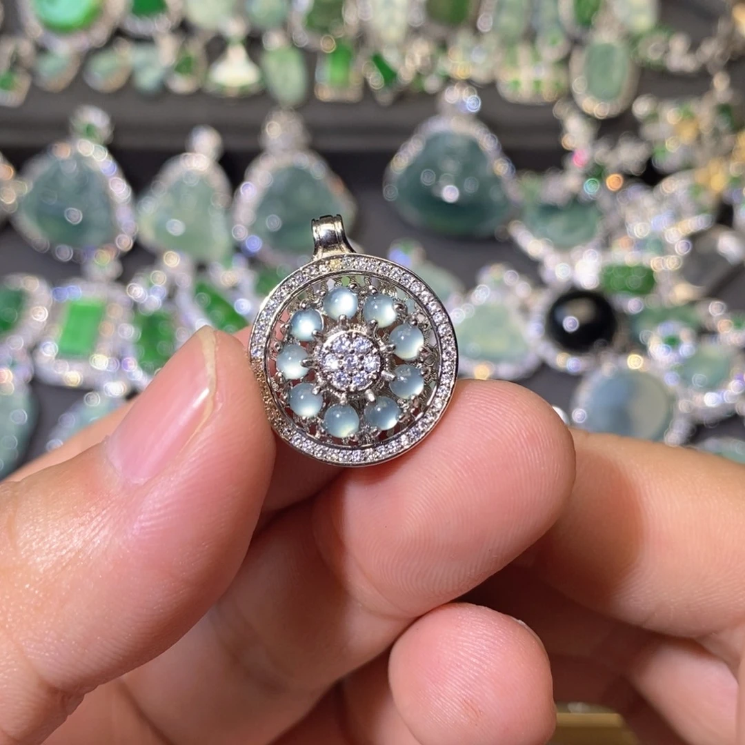 翡翠未镶嵌颈饰天然