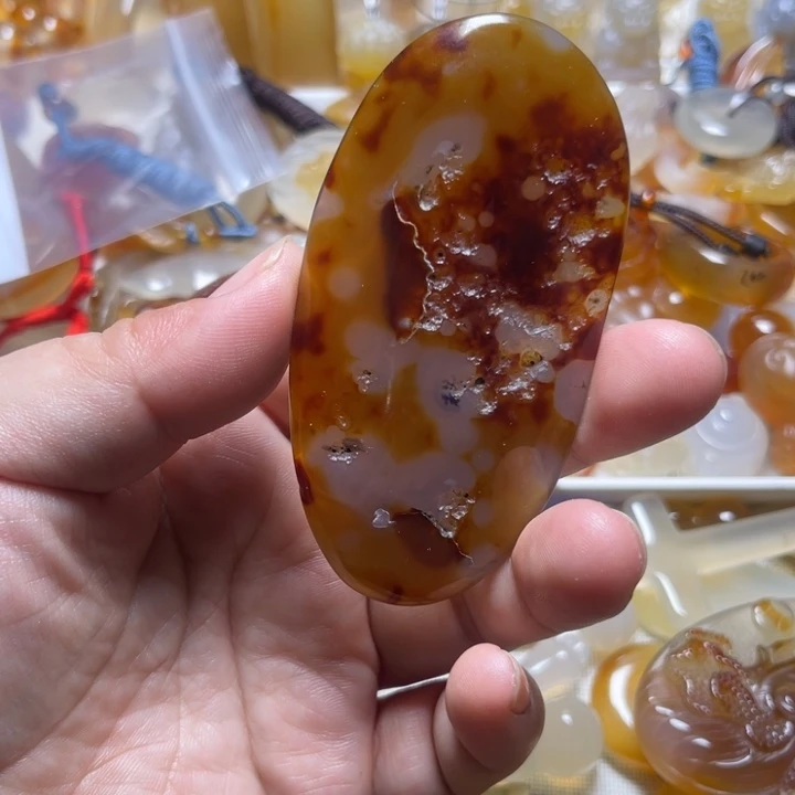 玛瑙/玉髓颈饰未镶嵌小**～0011